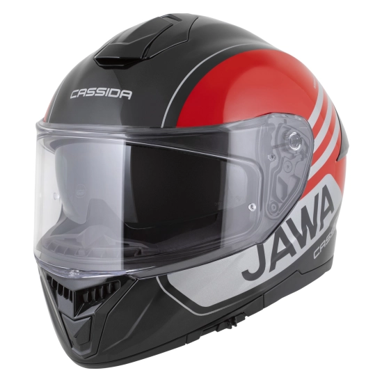 CASSIDA GT 2.1 Jawa Sport, přilba Integral (černá/červená perleť/stříbrná)