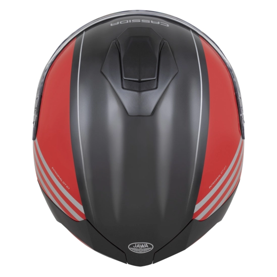 CASSIDA GT 2.1 Jawa Sport, přilba Integral (černá/červená perleť/stříbrná)