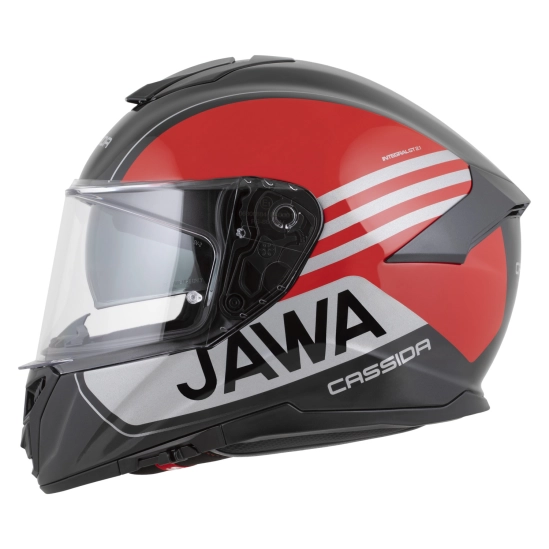 CASSIDA GT 2.1 Jawa Sport, přilba Integral (černá/červená perleť/stříbrná)