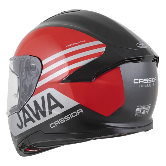 CASSIDA GT 2.1 Jawa Sport, přilba Integral (černá/červená perleť/stříbrná)