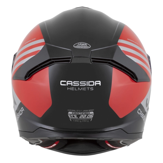 CASSIDA GT 2.1 Jawa Sport, přilba Integral (černá/červená perleť/stříbrná)
