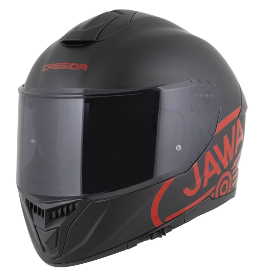 CASSIDA GT 2.1 Jawa Solid, přilba Integral (černá mat/červená lesk)