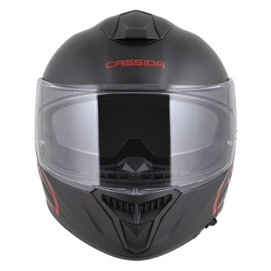 CASSIDA GT 2.1 Jawa Solid, přilba Integral (černá mat/červená lesk)