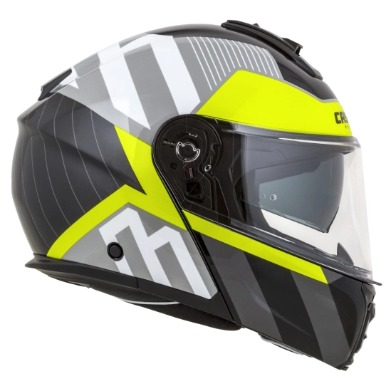 CASSIDA Modulo 2.1 Profile, výklopná přilba (bílá/černá/žlutá fluo/šedá)
