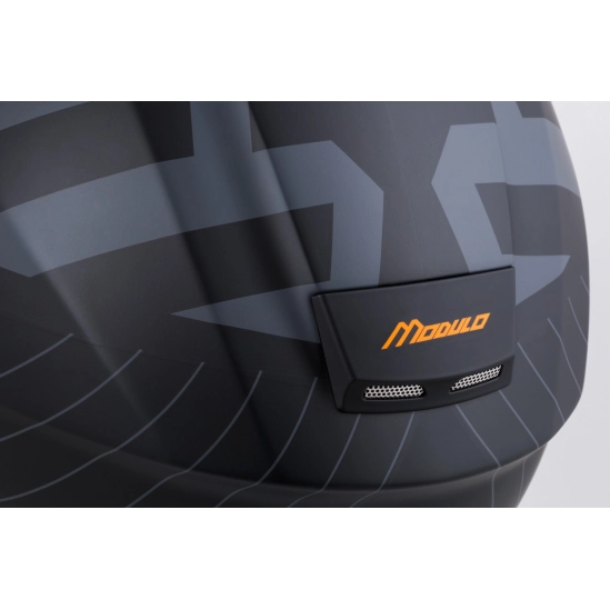CASSIDA Modulo 2.1 Profile, výklopná přilba (černá matná/šedá/oranžová)