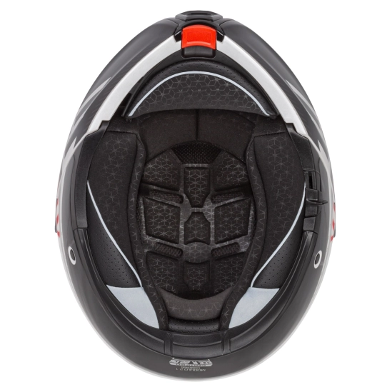 CASSIDA Modulo 2.1 Compass, výklopná přilba (bílá perleť/černá/červená/stříbrná)