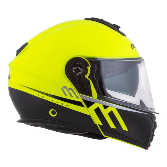 CASSIDA Modulo 2.1 Compass, výklopná přilba (žlutá fluo/černá/stříbrná/červená)