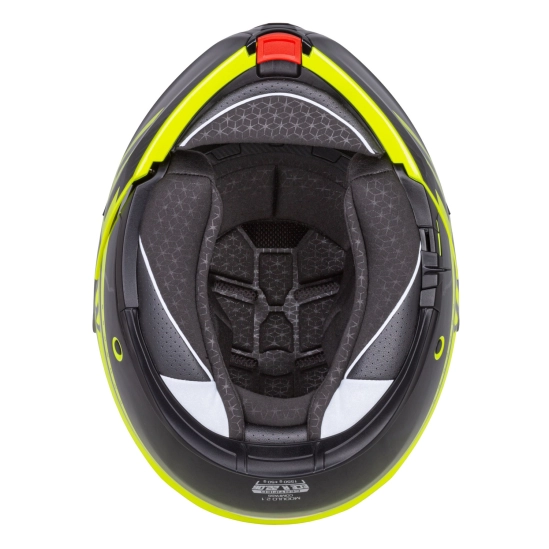 CASSIDA Modulo 2.1 Compass, výklopná přilba (žlutá fluo/černá/stříbrná/červená)