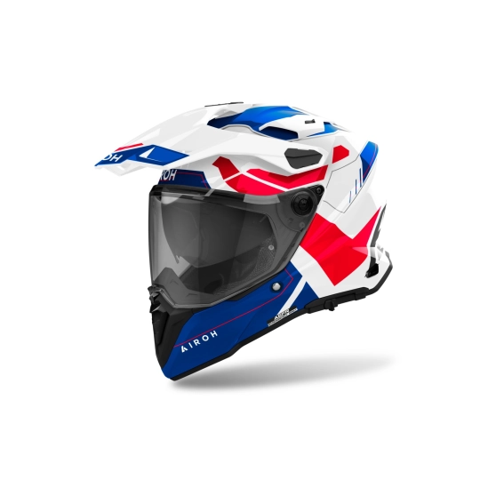 AIROH COMMANDER 2 Reveal enduro přilba (lesklá modrá/červená)