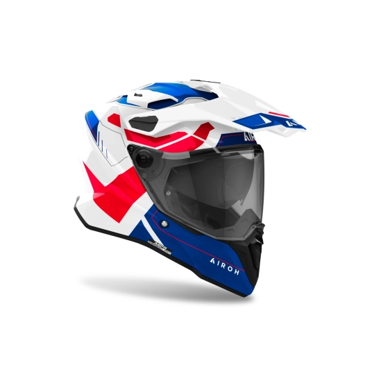AIROH COMMANDER 2 Reveal enduro přilba (lesklá modrá/červená)