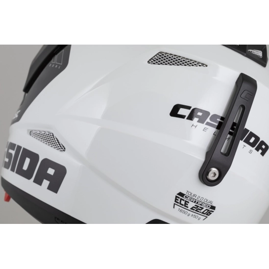CASSIDA Tour 2.0 X-tra, enduro přilba (písková matná/oranžová/zelená/černá)