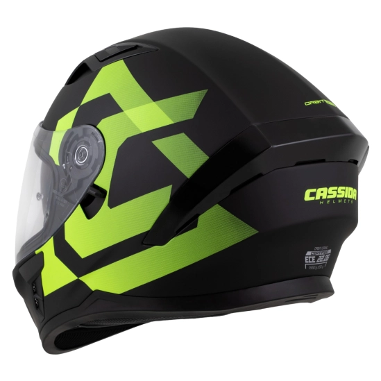 CASSIDA Orbit Grind, integrální přilba (černá matná/žlutá fluo)