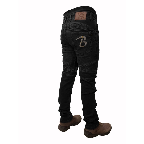 BOLDER 1725 Kalhoty Kevlar jeans stretch černá