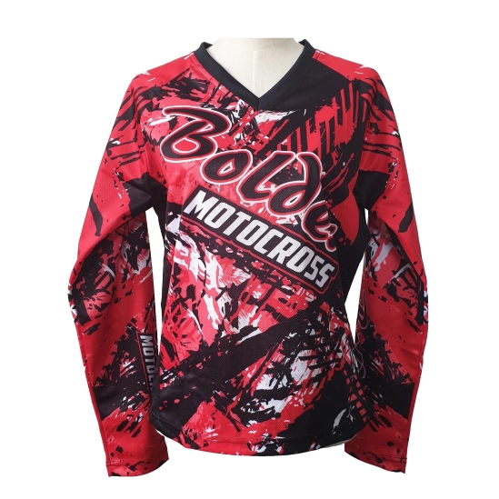 BOLDER 61 Motokrosový dres Junior, červená černá