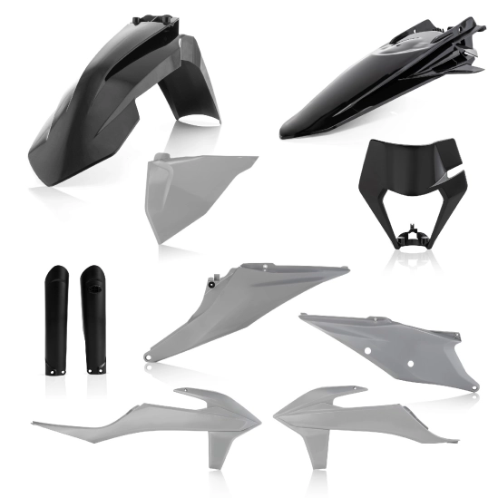 ACERBIS plastový full kit KTM EXC/EXCF 20/22 černá/šedá