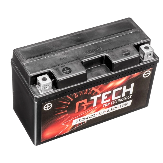 A-TECH baterie 12V, YT7B-4, YT7B-BS GEL, 12V, 6.5Ah, 110A, bezúdržbová GEL technologie 150x65x93 (aktivovaná ve výrobě)