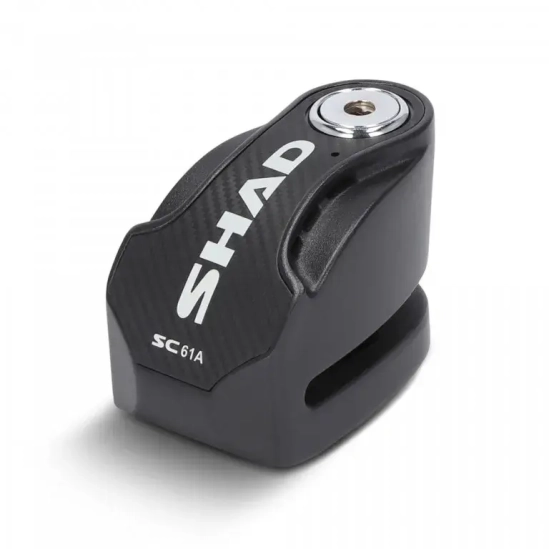 SHAD C0S6100A SC61A Zámek na kotouč s alarmem, černý, průměr čepu 6mm