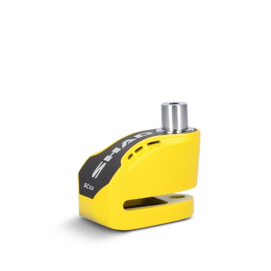 SHAD C0S6203A SC62A Zámek na kotouč s alarmem, žlutý, průměr čepu 10mm