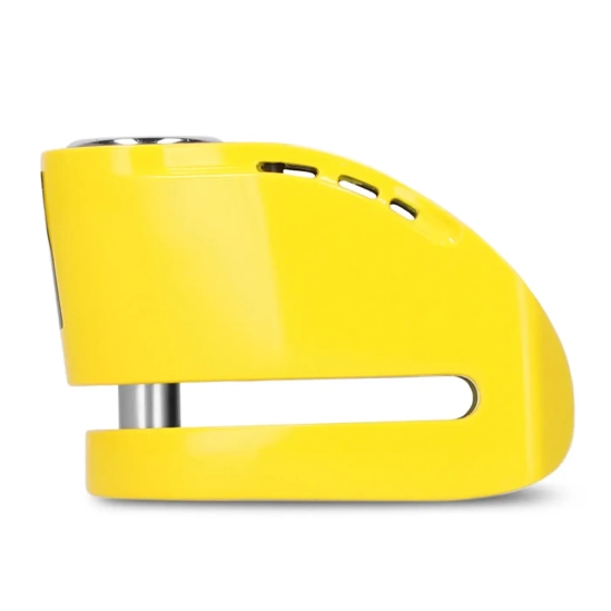 SHAD C0S6203A SC62A Zámek na kotouč s alarmem, žlutý, průměr čepu 10mm