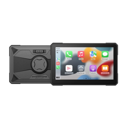 Interphone displej RideSync 70 ESSENTIAL – Zrcadlení na motorku