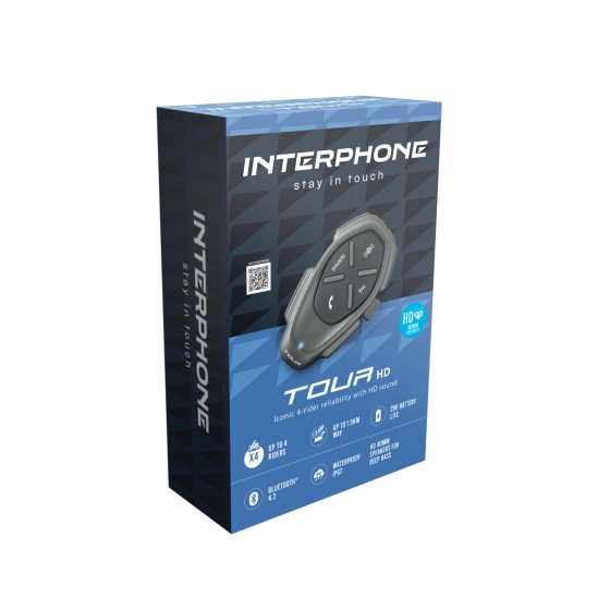Interphone Tour HD Interkom na motorku, Single Pack