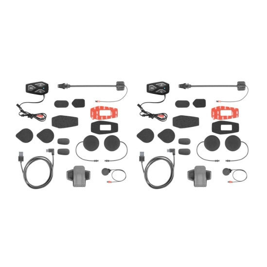 Interphone U-COM3 Twin Pack, Bluetooth headset pro uzavřené a otevřené přilby
