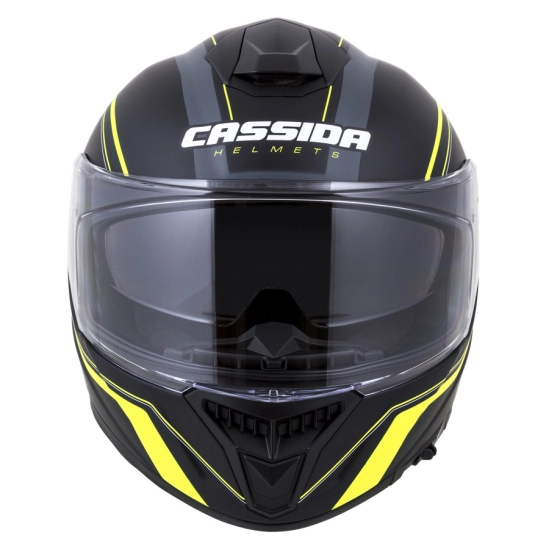 CASSIDA GT 2.0 Reptyl, přilba Integral, černá/žlutá fluo/bílá