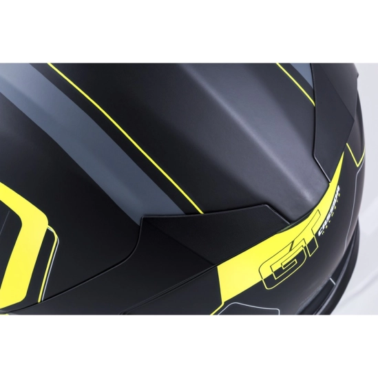 CASSIDA GT 2.0 Reptyl, přilba Integral, černá/žlutá fluo/bílá