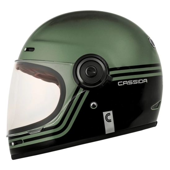 CASSIDA Fibre Super Hooligan, přilba, černá/metalická zelená/šedá