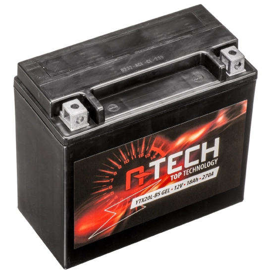 A-TECH baterie 12V, YTX20L-BS, 18Ah, 270A, bezúdržbová GEL 175x87x155, A-TECH, aktivovaná ve výrobě