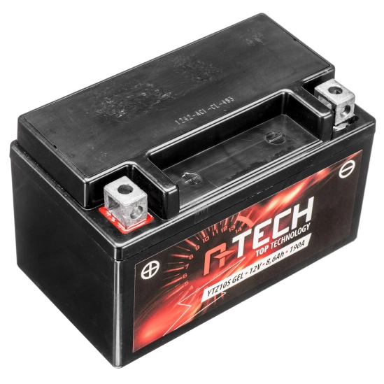 A-TECH baterie 12V, YTZ10S GEL, 8,6Ah, 190A, bezúdržbová GEL technologie 150x88x93, aktivovaná ve výrobě