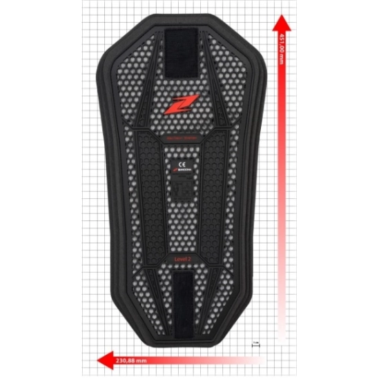 ZANDONA 7202 Esatech Ochrana zad 231x451mm back insert 