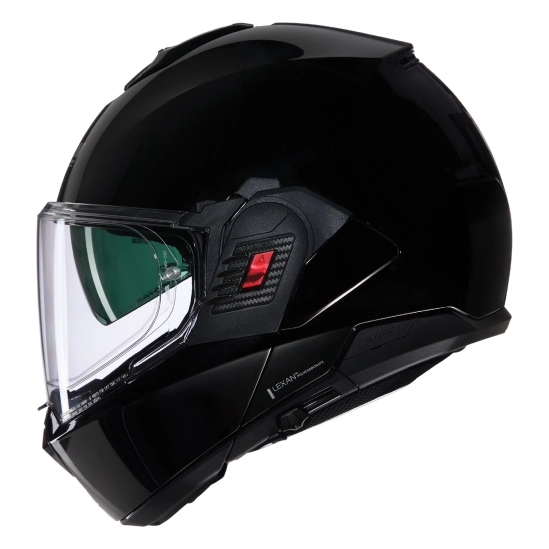 NOLAN N120-1 Classico N-com Black 301 S, překlápěcí přilba