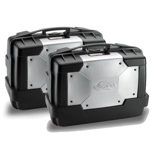 KAPPA KGR33PACK2 GARDA - sada bočních moto kufrů černá/stříbrná