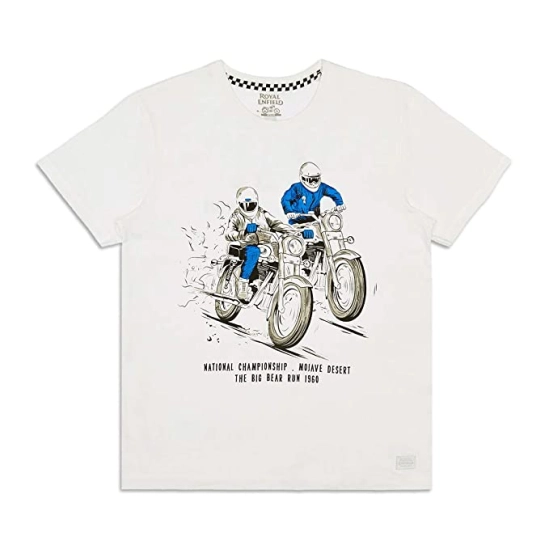 ROYAL ENFIELD TRIČKO PÁNSKÉ RACE NATIONAL BÍLÁ