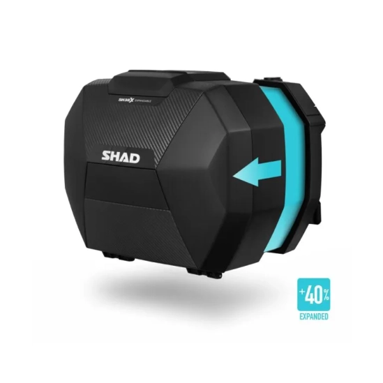 SHAD D0B38106 SH38X boční kufry na motorku (rozšiřitelný koncept) karbonový