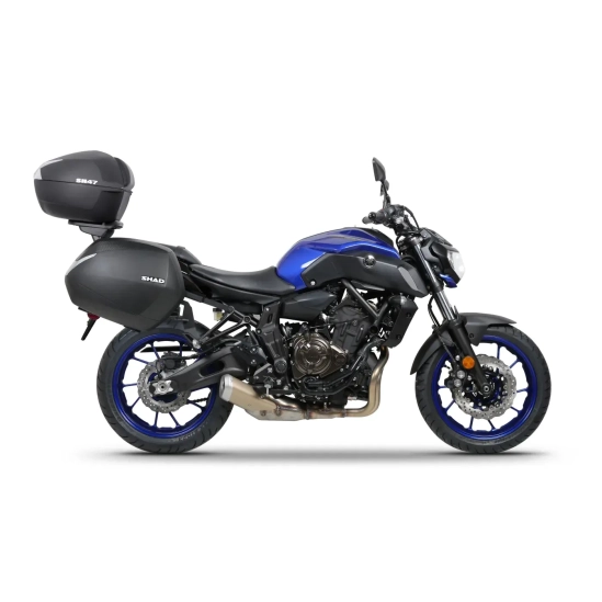SHAD SH47 D0B47206 černá/červená, vrchní kufr na motorku