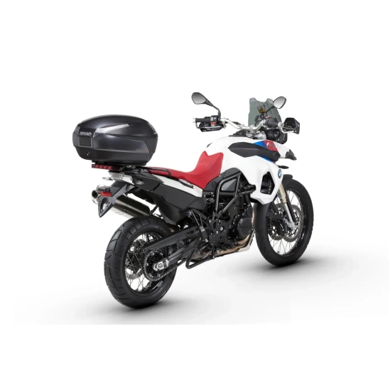SHAD SH48 D0B48300 Dark grey / black se zámkem PREMIUM SMART, vrchní kufr na motorku