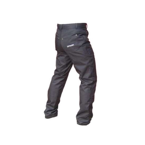 SPARK JEANS pánské džínové moto kalhoty, černé
