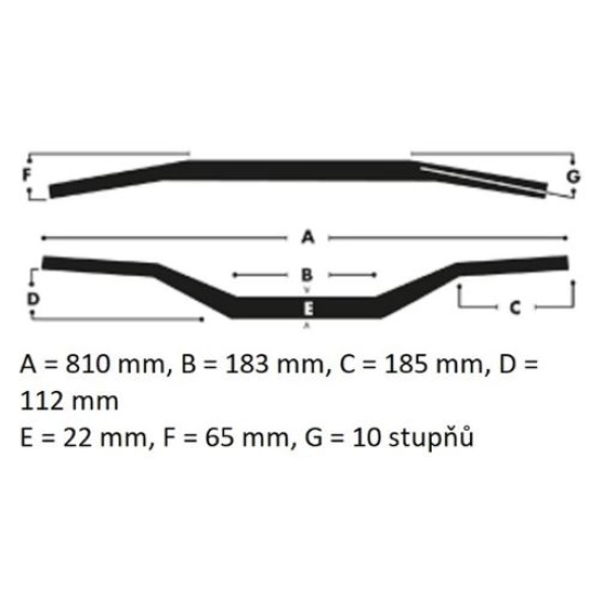 ZAP TECHNIX řidítka 22 mm zlatá