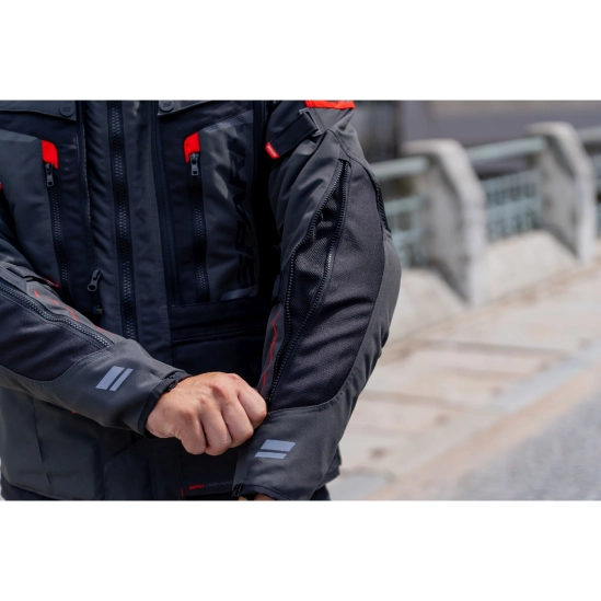 SPARK TRAILMASTER pánská textilní moto bunda, šedá
