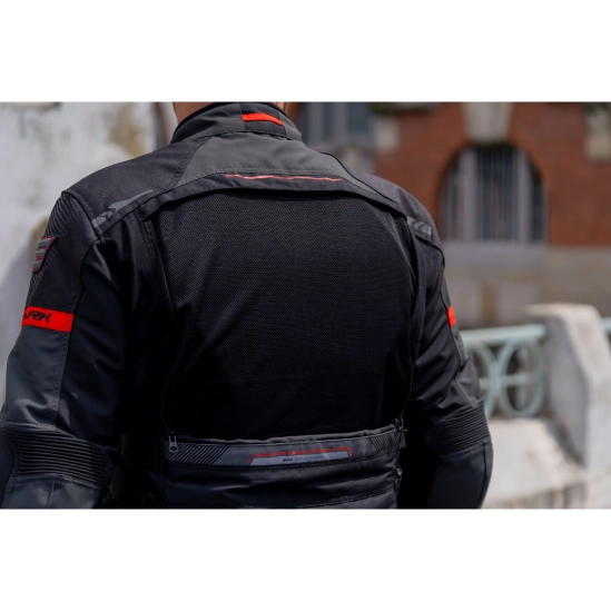 SPARK TRAILMASTER pánská textilní moto bunda, šedá
