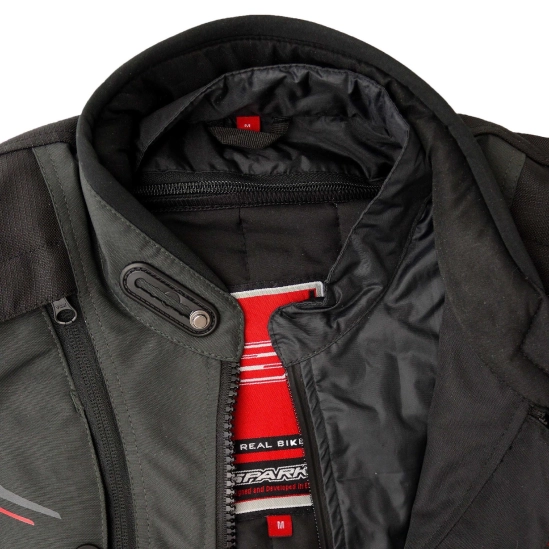 SPARK TRAILMASTER pánská textilní moto bunda, šedá