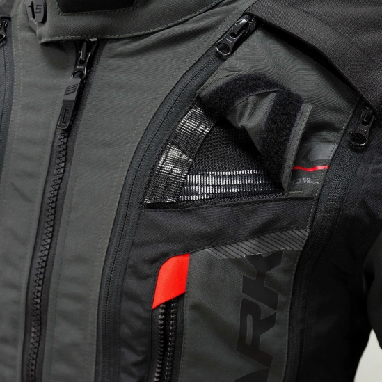 SPARK TRAILMASTER pánská textilní moto bunda, šedá