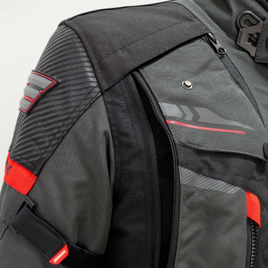 SPARK TRAILMASTER pánská textilní moto bunda, šedá